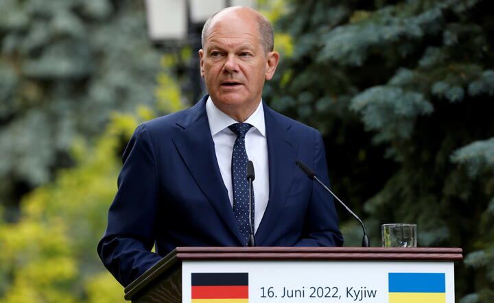 kanclerz Niemiec Olaf Scholz / autor: PAP/EPA/LUDOVIC MARIN / POOL