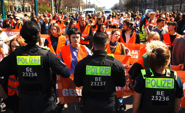 Protest w Berlinie / autor: PAP/EPA