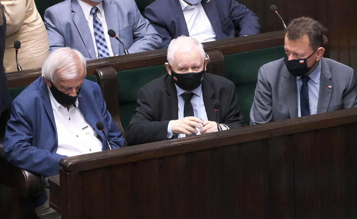 wicepremier, prezes PIS Jarosław Kaczyński w Sejmie / autor: fotoserwis PAP
