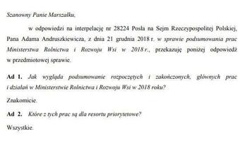 Ministerstwo wie jak odpowiadać konkretnie