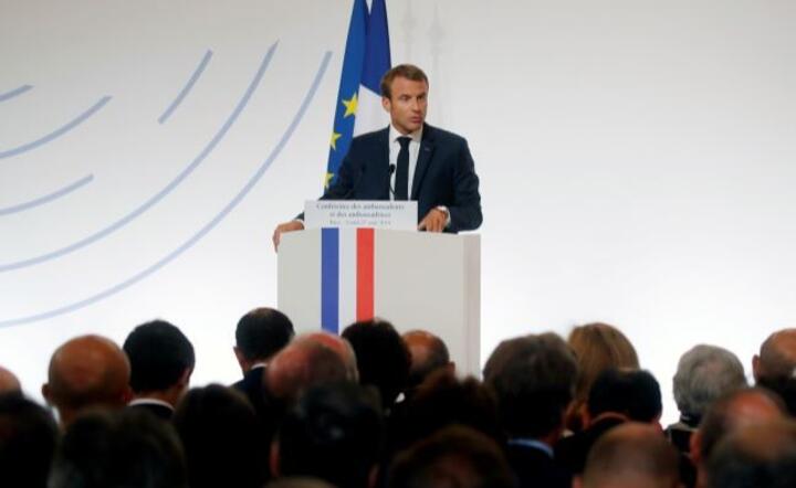 Macron / autor: PAP/EPA/PHILIPPE WOJAZER/POOL