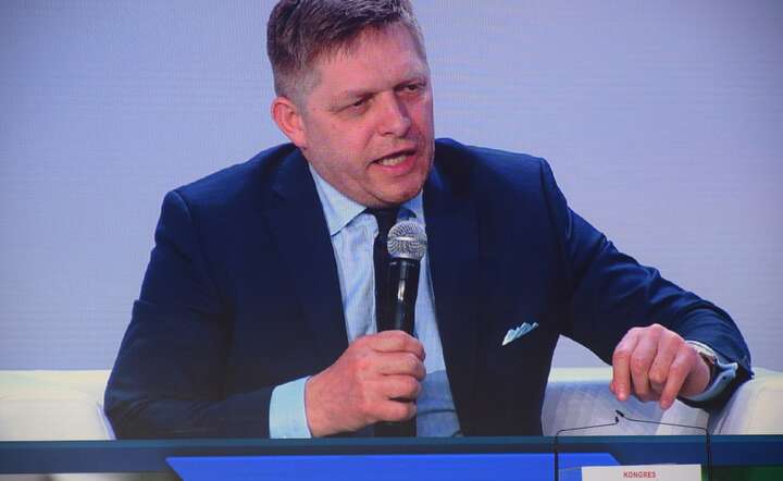 Robert Fico, premier Słowacji. Zdjęcie z wizyty w Polsce w 2017 r. / autor: Fratria / MW