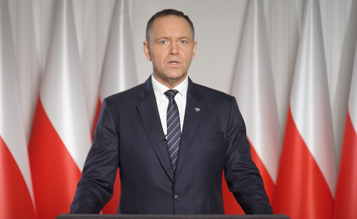 Prezydent RP Karol Nawrocki poinformował o swojej decyzji w sprawie SAFE w orędziu telewizyjnym / autor: YT - wPolsce24