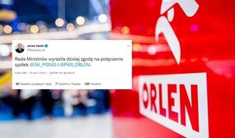 Sasin: rząd wyraził zgodę na połączenie PGNiG i PKN Orlen