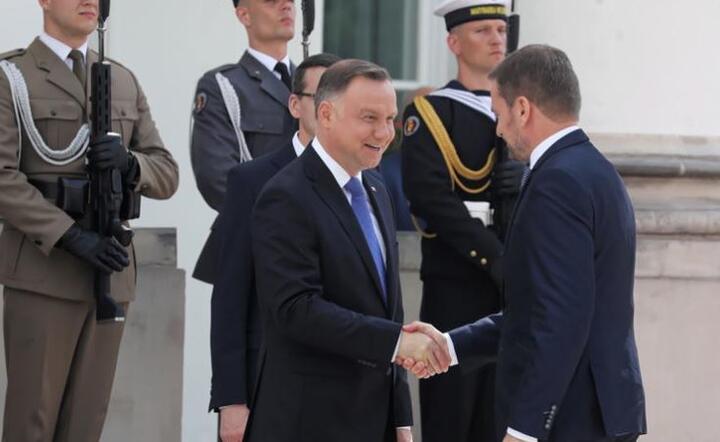 Andrzej Duda podczas inauguracji polskiego przewodnictwa w V4 / autor: PAP
