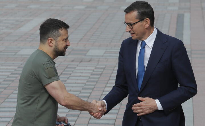 Wołodymyr Zełenski i Mateusz Morawiecki / autor: PAP/EPA