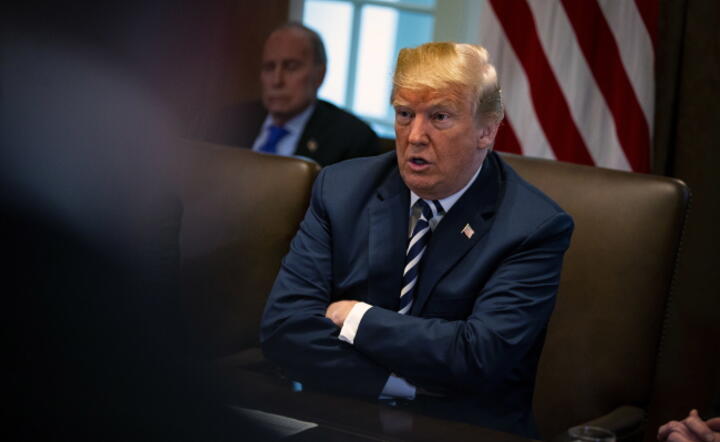 Prezydent Donald Trump / autor: fot. PAP/EPA/AL DRAGO
