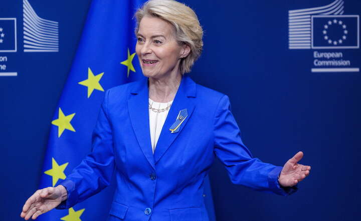 Przewodnicząca Komisji Europejskiej Ursula von der Leyen / autor: PAP/EPA/OLIVIER MATTHYS 