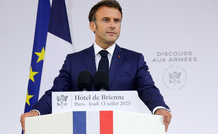 Prezydent Francji Emmanuel Macron / autor: PAP