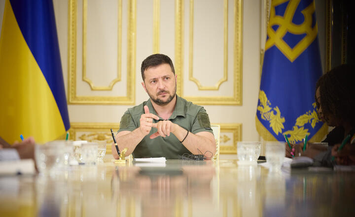 Prezydent Ukrainy Wołodymyr Zełenski / autor: Twitter/@ZelenskyyUa