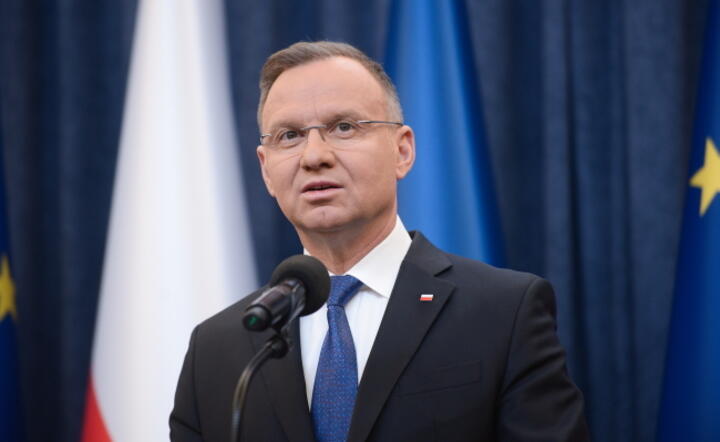 Prezydent  Andrzej Duda w wystąpieniu w Pałacu Prezydenckim w Warszawie / autor: PAP / Marcin Obara
