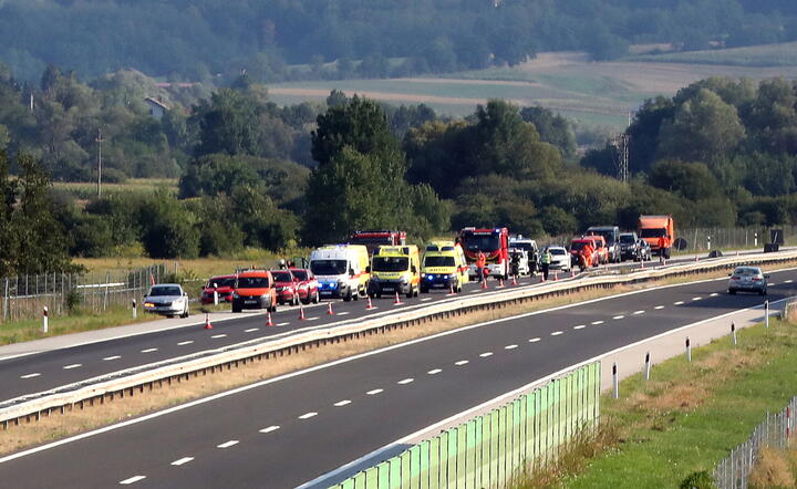 miejsce wypadku polskiego autokaru w Chorwacji / autor: fotoserwis PAP