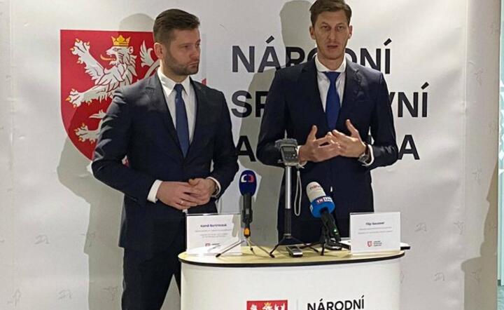 minister sportu Kamil Bortniczuk i filip Nausser, prezes Narodowej Agencji Sportu Czech / autor: Ministerstwo Sportu i Turystyki / Twitter