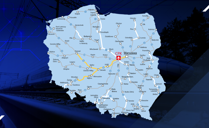 Polska na nowo połączona dzięki inwestycjom kolejowym CPK. Spółka ogłosiła przebieg trzeciego odcinka „igreka”