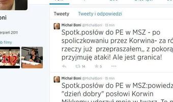 Janusz Korwin-Mikke spoliczkował Michała Boniego
