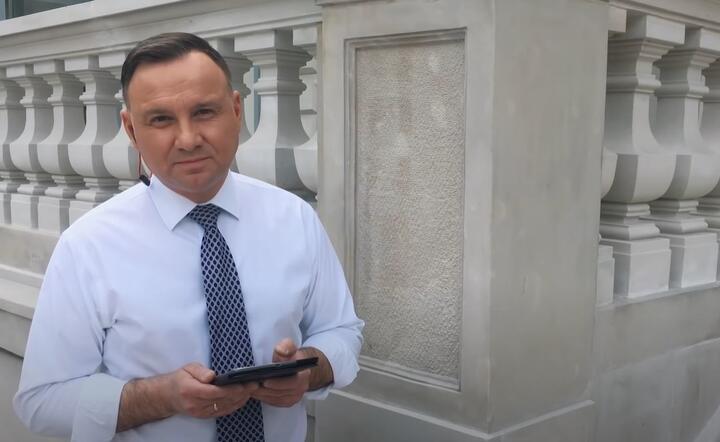 Prezydent Andrzej Duda / autor: YouTube/ W Pałacu Prezydenckim