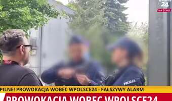 Policja w siedzibie telewizji wPolsce24. Prowokacja?