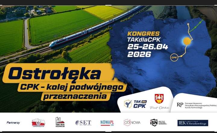 25 kwietnia odbędzie się ogólnopolski kongres ekspercki pn. „CPK – Kolej podwójnego przeznaczenia” / autor: materiały prasowe