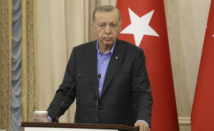 Recep Tayyip Erdogan podczas wizyty na Ukrainie / autor: PAP/EPA