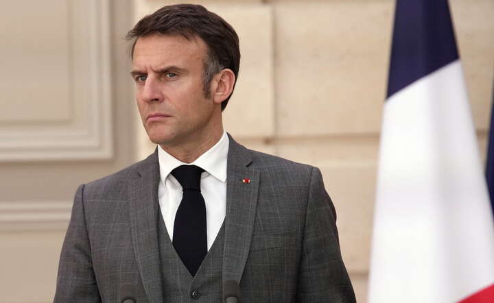 Prezydent Francji Emmanuel Macron / autor: PAP/EPA/CHRISTOPHE ENA / POOL