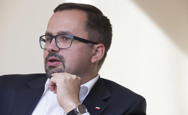 pełnomocnik rządu ds. Centralnego Portu Komunikacyjnego i wiceminister infrastruktury Marcin Horała / autor: Fratria