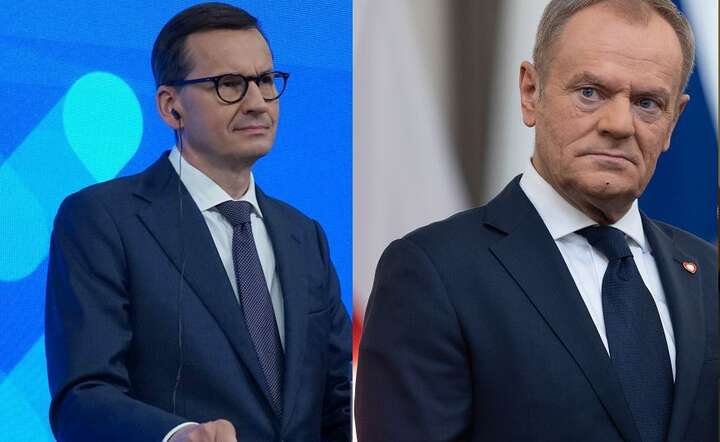 Mateusz Morawiecki i Donald Tusk / autor: Fratria x 2