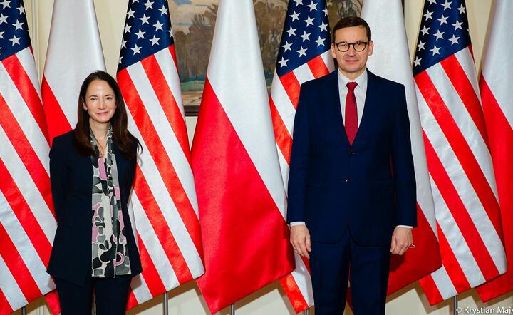 Avril Haines i Mateusz Morawiecki / autor: Materiały prasowe