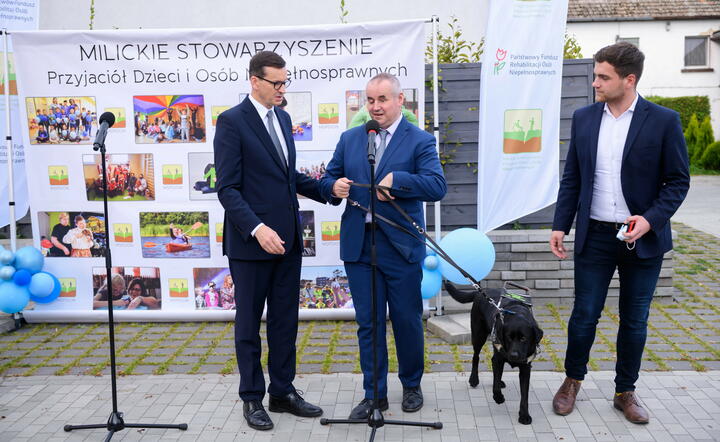 Mateusz Morawiecki w Miliczu / autor: PAP