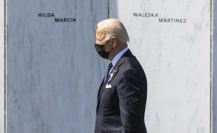 Prezydent Stanów Zjednoczonych Joe Biden / autor: PAP/EPA/JIM LO SCALZO