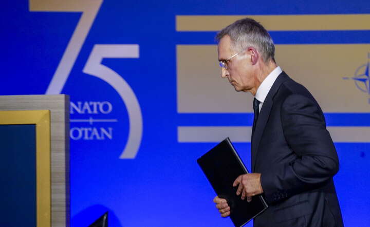 Sekretarz Generalny NATO Jens Stoltenberg / autor: PAP/EPA/SHAWN THEW