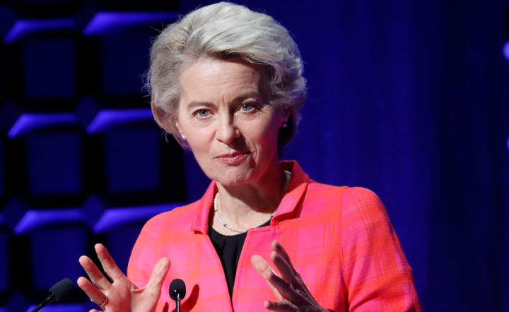 przewodnicząca Komisji Europejskiej Ursula von der Leyen / autor: PAP/EPA/TOMS KALNINS