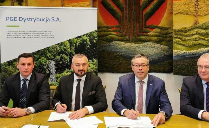 Podpisanie umowy między PGE Dystrybucja i NFOŚiGW / autor: NFOŚiGW