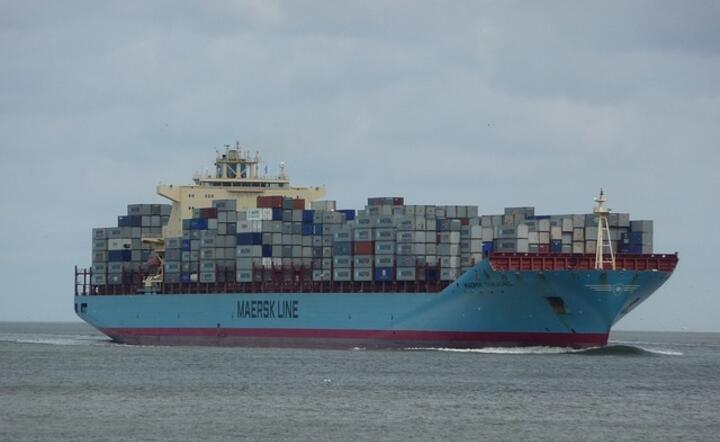 Kontenerowiec firmy Maersk. ZDJĘCIE ILUSTRACYJNE / autor: Pixabay