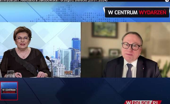 Wywiad z senatorem Grzegorzem Biereckim na antenie telewizji wPolsce.pl / autor: Fratria