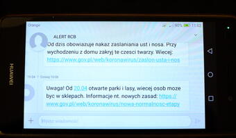 Alert SMS: od jutra I etap „nowej normalności”