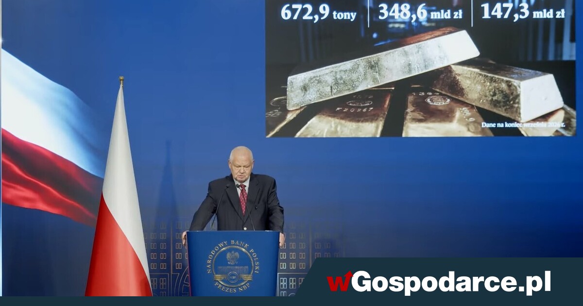 Złoto Glapińskiego. Przybyło kolejne 24,9 tony!
