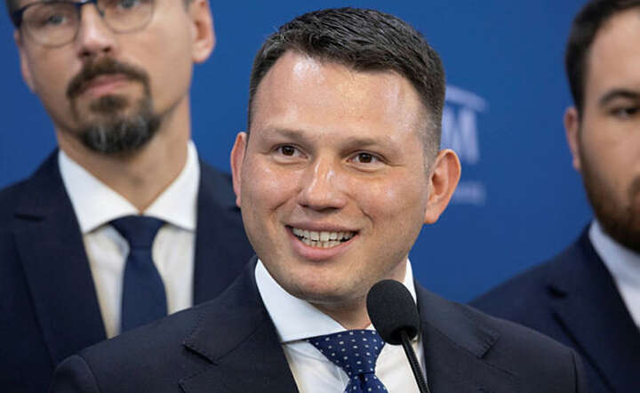 Lider Konfederacji Sławomir Mentzen / autor: Fratria