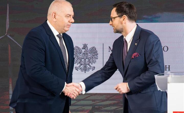 Jacek Sasin i Daniel Obajtek / autor: twitter.com/MAPGOVPL