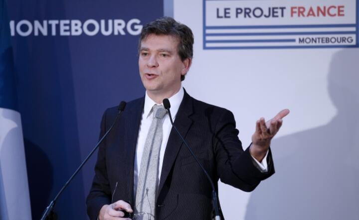 Arnaud Montebourg w trakcie kampanii, fot. PAP/EPA/YOAN VALAT