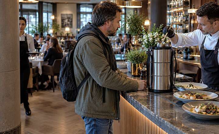 Przyzwyczajajmy się. Niebawem tego typu obrazki w kawiarniach i restauracjach mogą stać się powszechne. / autor: AI/GS