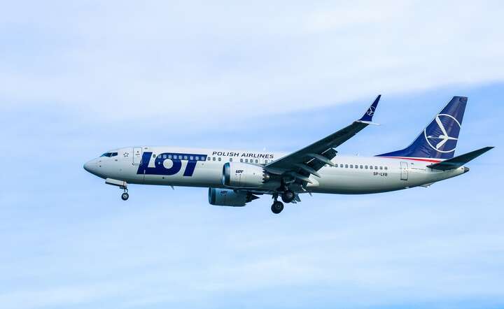 Jeden w odebranych już nowych samolotów typu Boeing 737 MAX 8 w barwach PLL LOT / autor: materiały prasowe PLL LOT / fot. Kamil Wrzosek