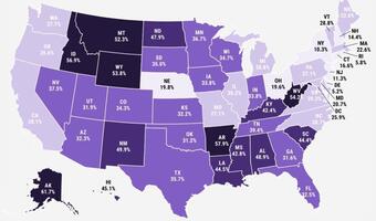 W USA każdy ma broń? Ta mapa pokazuje prawdę