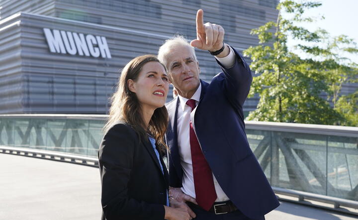 Sanna Marin, premier Finalandii i Jonas Gahr Store, premier Norwegii  / autor: PAP/EPA