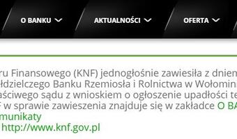 To już jest koniec. Sąd wydał postanowienie o upadłości SK banku
