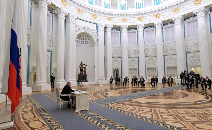 Władimir Putin, Moskwa, 21.02.2022 / autor: EPA/PAP