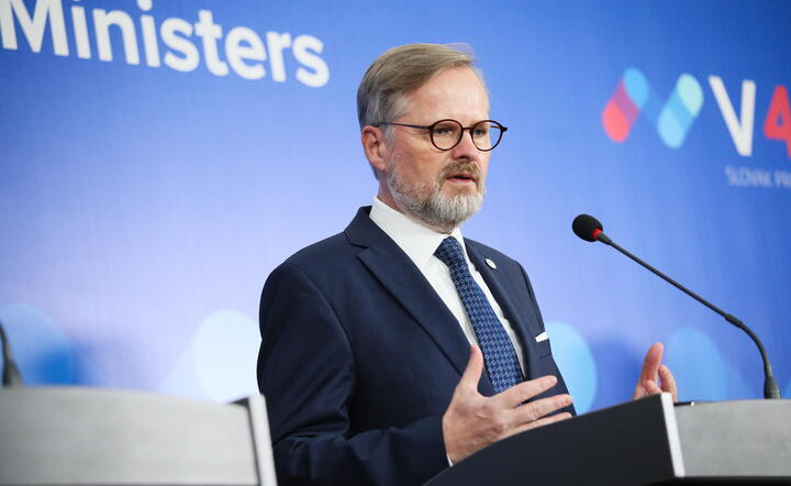 Premier Czech Petr Fiala  / autor: PAP/Leszek Szymański