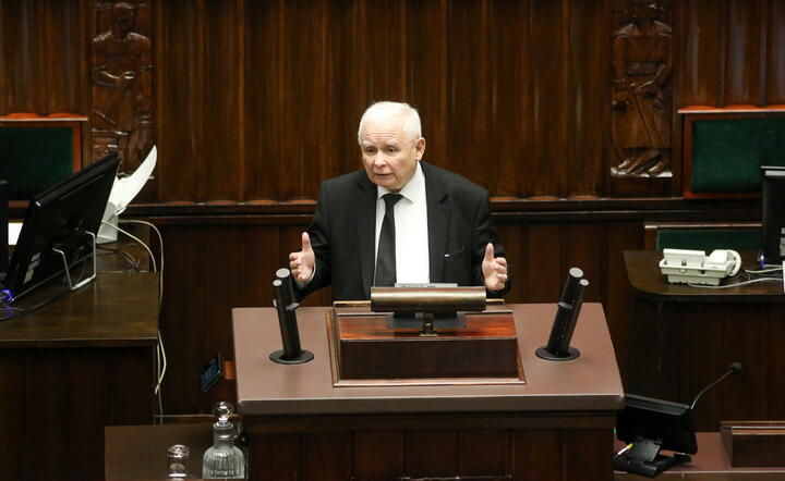 Prezes PiS Jarosław Kaczyński / autor: PAP