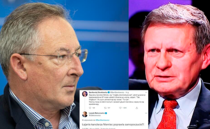 Bartłomiej Sienkiewicz i Leszek Balcerowicz / autor: Fratria/Twitter 