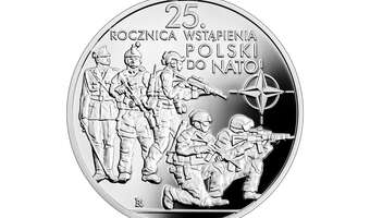 25. rocznica wstąpienia Polski do NATO na monecie NBP