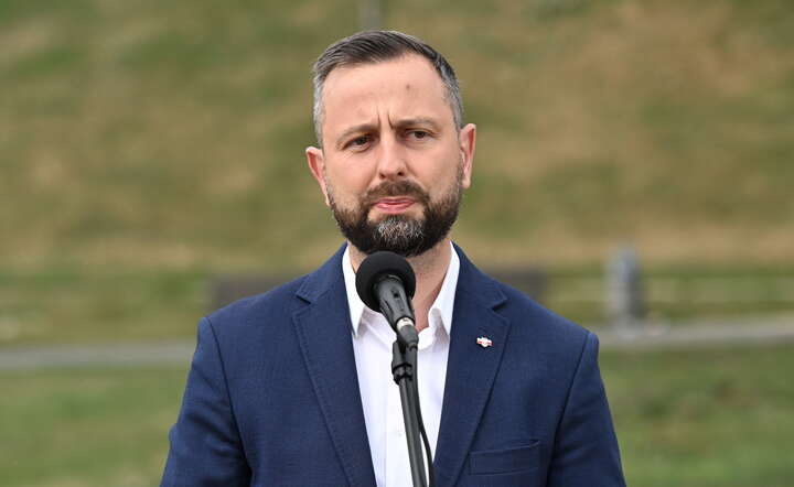 Wicepremier, minister obrony narodowej Władysław Kosiniak-Kamysz podczas briefingu prasowego towarszyszącego próbie generalnej do defilady z okazji Święta Wojska Polskiego / autor: PAP